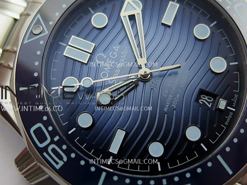 Seamaster Diver 300M Blue Ceramic Bezel V4 VSF 1:1 Best Edition Summer Blue Dial On SS Bracelet Super Clone Asian 8800