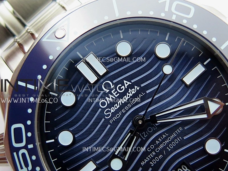Seamaster Diver 300M Blue Ceramic Bezel V4 VSF 1:1 Best Edition Summer Blue Dial On SS Bracelet Super Clone Asian 8800