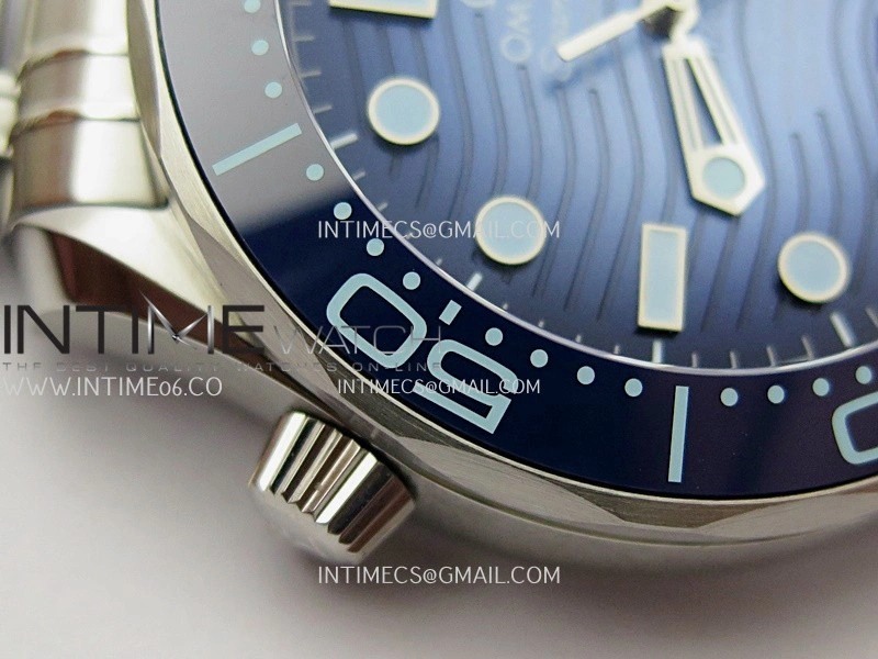Seamaster Diver 300M Blue Ceramic Bezel V4 VSF 1:1 Best Edition Summer Blue Dial On SS Bracelet Super Clone Asian 8800