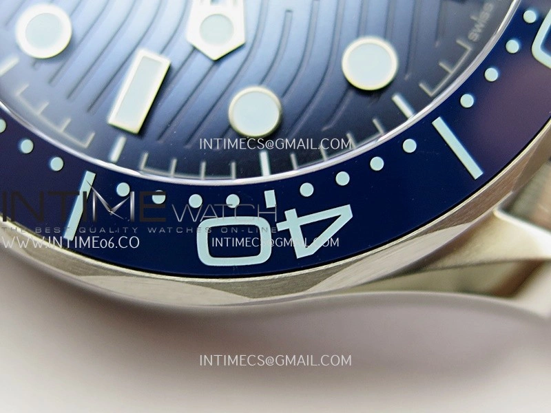 Seamaster Diver 300M Blue Ceramic Bezel V4 VSF 1:1 Best Edition Summer Blue Dial On SS Bracelet Super Clone Asian 8800