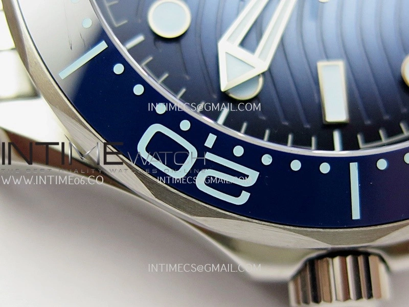 Seamaster Diver 300M Blue Ceramic Bezel V4 VSF 1:1 Best Edition Summer Blue Dial On SS Bracelet Super Clone Asian 8800