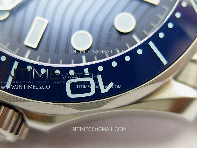 Seamaster Diver 300M Blue Ceramic Bezel V4 VSF 1:1 Best Edition Summer Blue Dial On SS Bracelet Super Clone Asian 8800