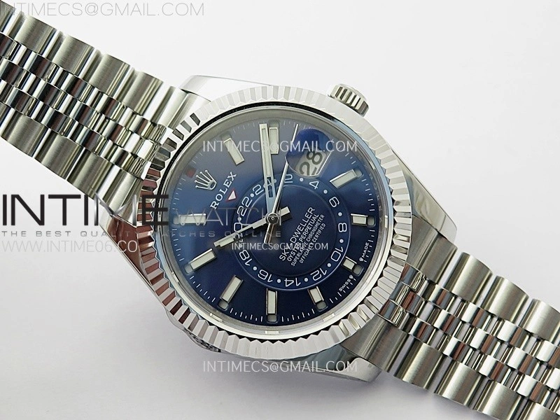 Sky-Dweller 326934 904L SS ZF 1:1 Best Edition Blue Dial on Jubilee Bracelet Asian 2824
