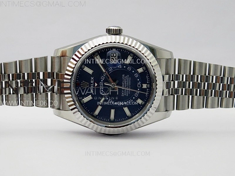 Sky-Dweller 326934 904L SS ZF 1:1 Best Edition Blue Dial on Jubilee Bracelet Asian 2824