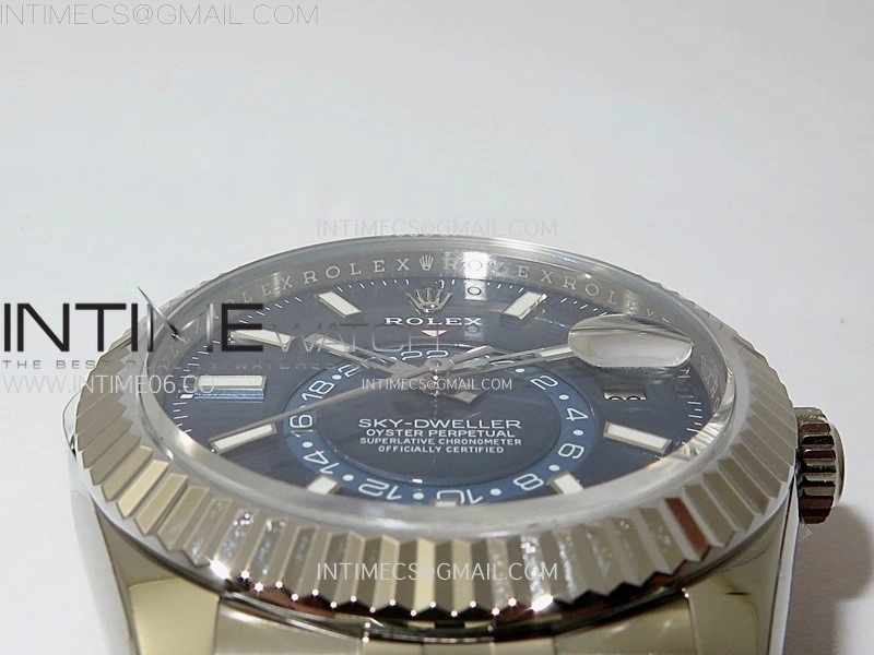 Sky-Dweller 326934 904L SS ZF 1:1 Best Edition Blue Dial on Jubilee Bracelet Asian 2824
