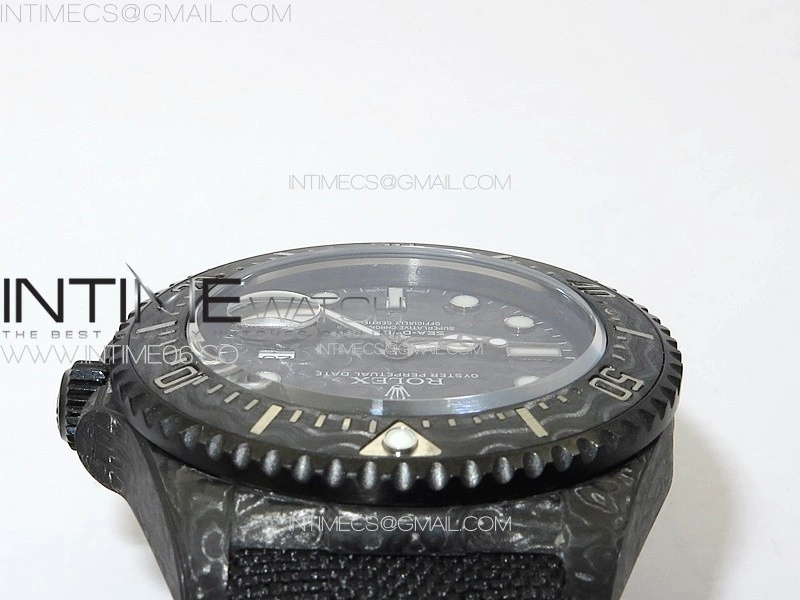 Sea Dweller 43mm Carbon 'IRBIS' DIWF Best Edition Carbon Dial on Black Nylon Strap A2824