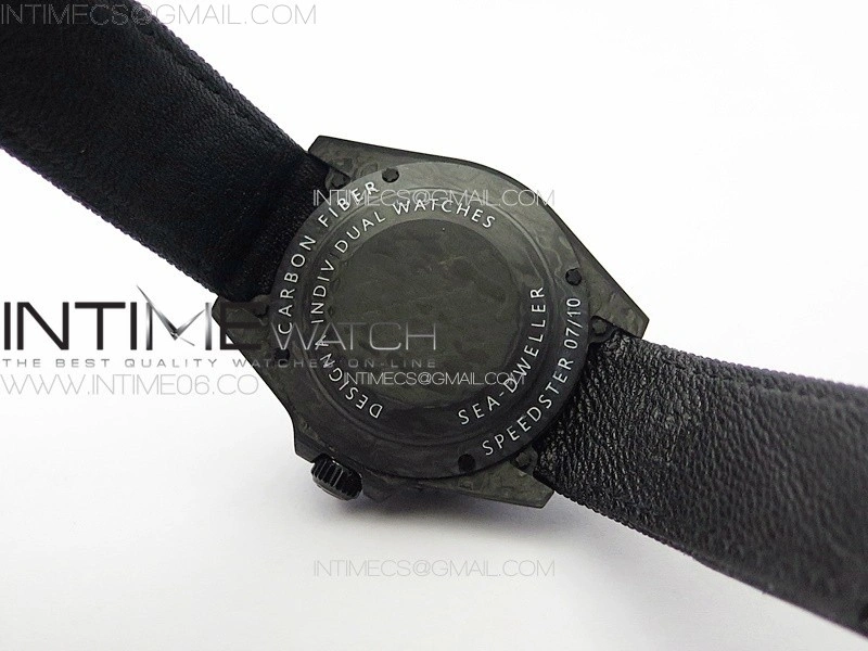 Sea Dweller 43mm Carbon 'IRBIS' DIWF Best Edition Carbon Dial on Black Nylon Strap A2824