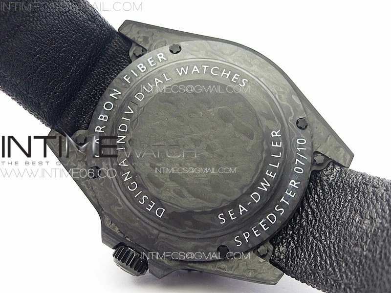 Sea Dweller 43mm Carbon 'IRBIS' DIWF Best Edition Carbon Dial on Black Nylon Strap A2824
