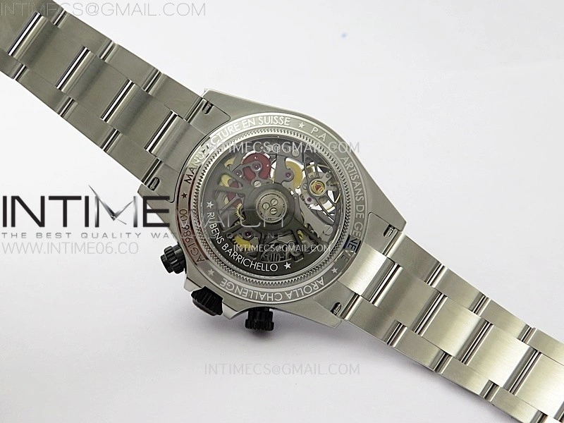 Daytona Barrichello Ceramic Bezel SONIC Best Edition Skeleton Dial on SS Oyster Bracelet SA4130
