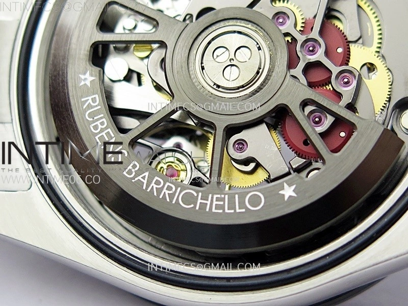 Daytona Barrichello Ceramic Bezel SONIC Best Edition Skeleton Dial on SS Oyster Bracelet SA4130
