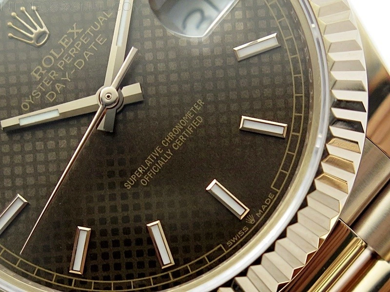 Day Date 40mm 228235 Gain Weight RG tungsten APSF 1:1 Best Edition Brown Dial Sticks Markers on RG President Bracelet A2836