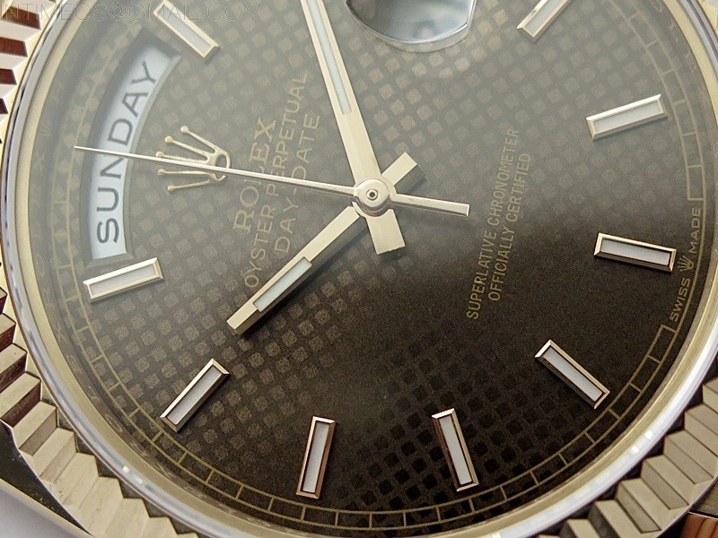 Day Date 40mm 228235 Gain Weight RG tungsten APSF 1:1 Best Edition Brown Dial Sticks Markers on RG President Bracelet A2836