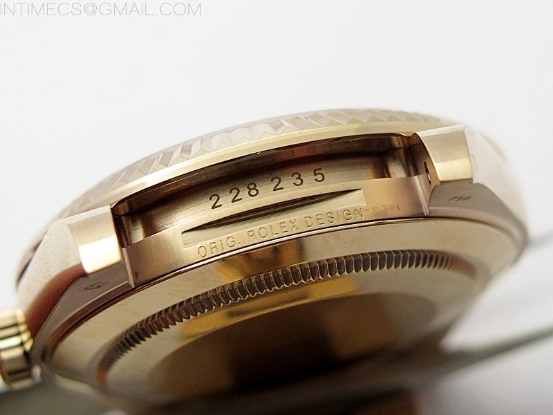 Day Date 40mm 228235 Gain Weight RG tungsten APSF 1:1 Best Edition Brown Dial Sticks Markers on RG President Bracelet A2836