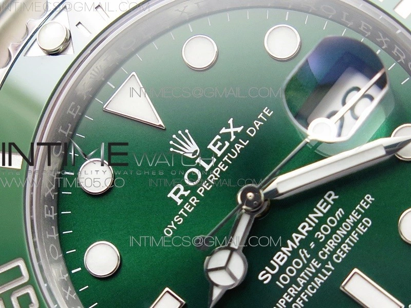 Submariner 116610 LV Green Ceramic 904L SS Case ZF 1:1 Best Edition Green Dial On 904L SS Bracelet VR3135