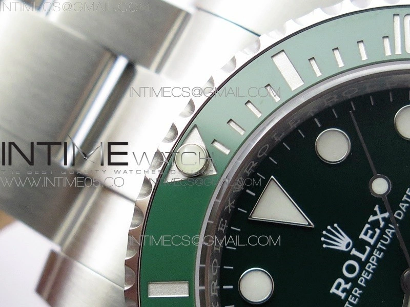 Submariner 116610 LV Green Ceramic 904L SS Case ZF 1:1 Best Edition Green Dial On 904L SS Bracelet VR3135