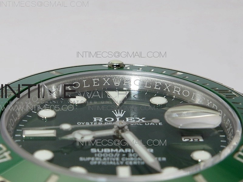 Submariner 116610 LV Green Ceramic 904L SS Case ZF 1:1 Best Edition Green Dial On 904L SS Bracelet VR3135