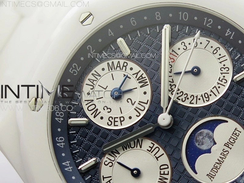 Royal Oak Perpetual Calendar 26579CB White Ceramic APSF Best Edition on White Ceramic Bracelet A5134 V4