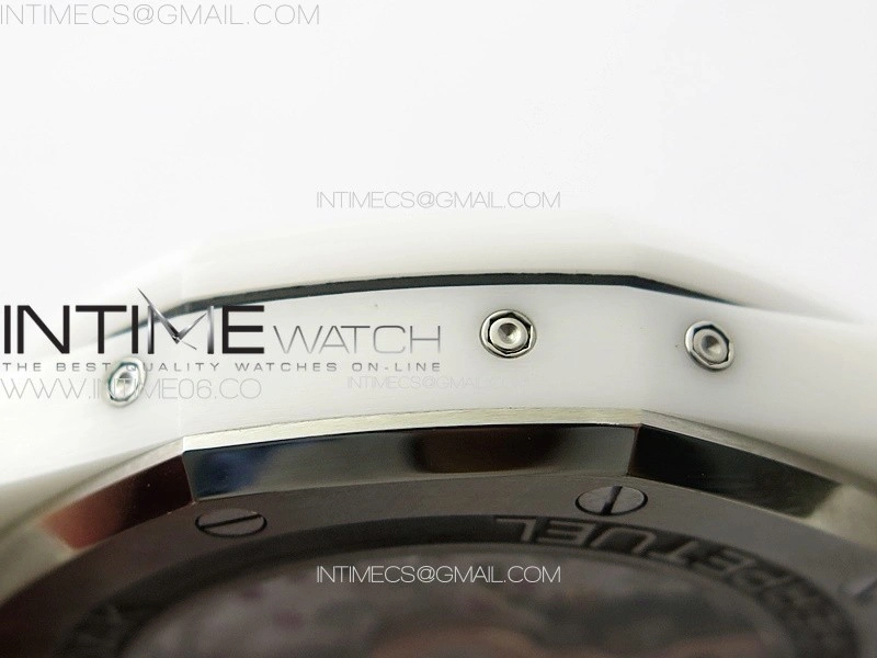 Royal Oak Perpetual Calendar 26579CB White Ceramic APSF Best Edition on White Ceramic Bracelet A5134 V4