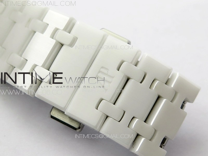 Royal Oak Perpetual Calendar 26579CB White Ceramic APSF Best Edition on White Ceramic Bracelet A5134 V4