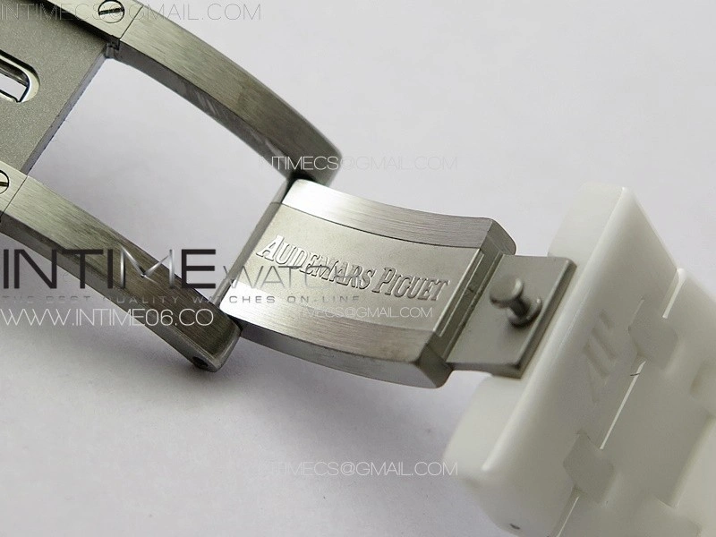 Royal Oak Perpetual Calendar 26579CB White Ceramic APSF Best Edition on White Ceramic Bracelet A5134 V4