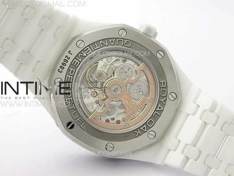 Royal Oak Perpetual Calendar 26579CB White Ceramic APSF Best Edition on White Ceramic Bracelet A5134 V4