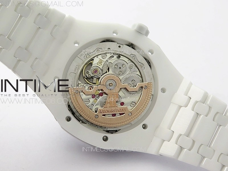 Royal Oak Perpetual Calendar 26579CB White Ceramic APSF Best Edition on White Ceramic Bracelet A5134 V4
