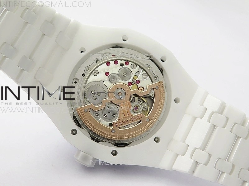 Royal Oak Perpetual Calendar 26579CB White Ceramic APSF Best Edition on White Ceramic Bracelet A5134 V4