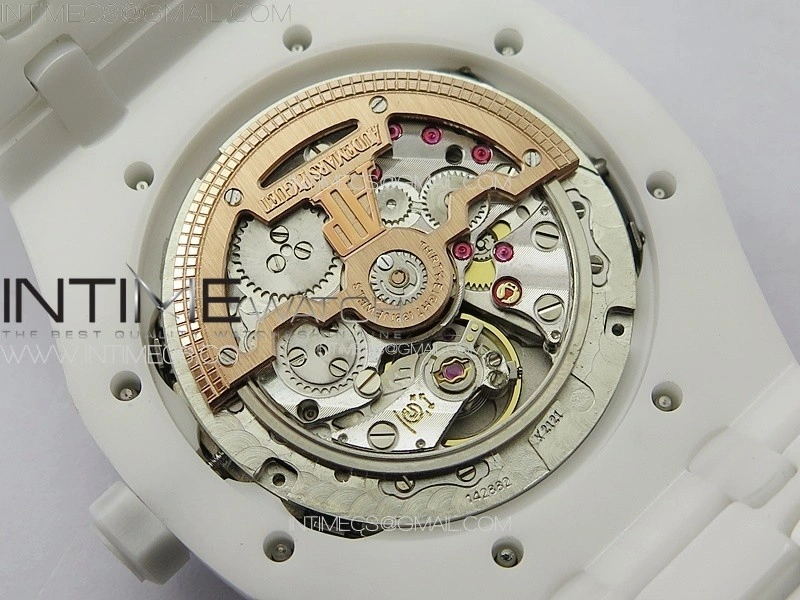 Royal Oak Perpetual Calendar 26579CB White Ceramic APSF Best Edition on White Ceramic Bracelet A5134 V4