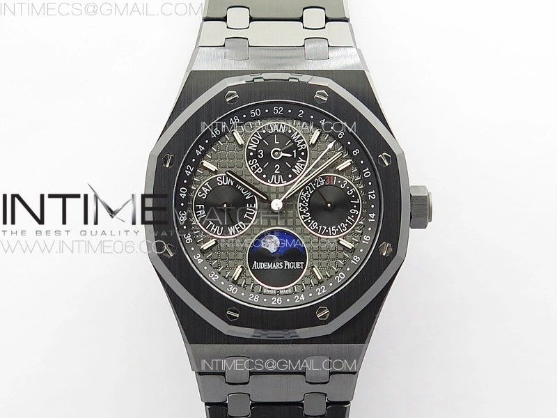 Royal Oak Perpetual Calendar 26579CE Black Ceramic APSF Best Edition on Black Ceramic Bracelet A5134 V3