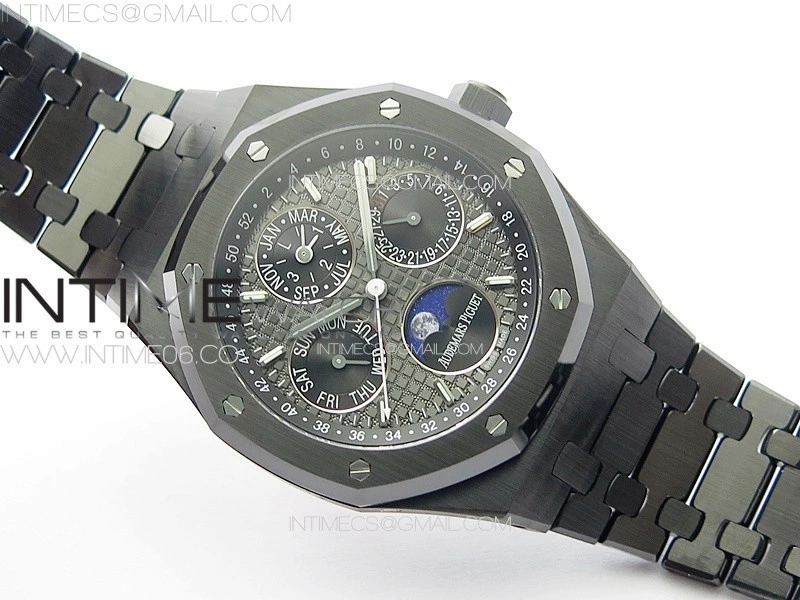 Royal Oak Perpetual Calendar 26579CE Black Ceramic APSF Best Edition on Black Ceramic Bracelet A5134 V3