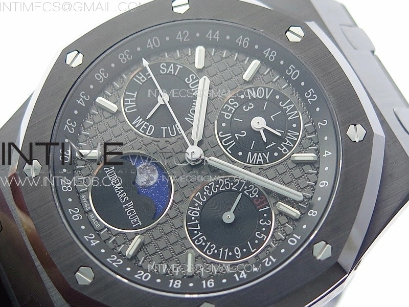Royal Oak Perpetual Calendar 26579CE Black Ceramic APSF Best Edition on Black Ceramic Bracelet A5134 V3