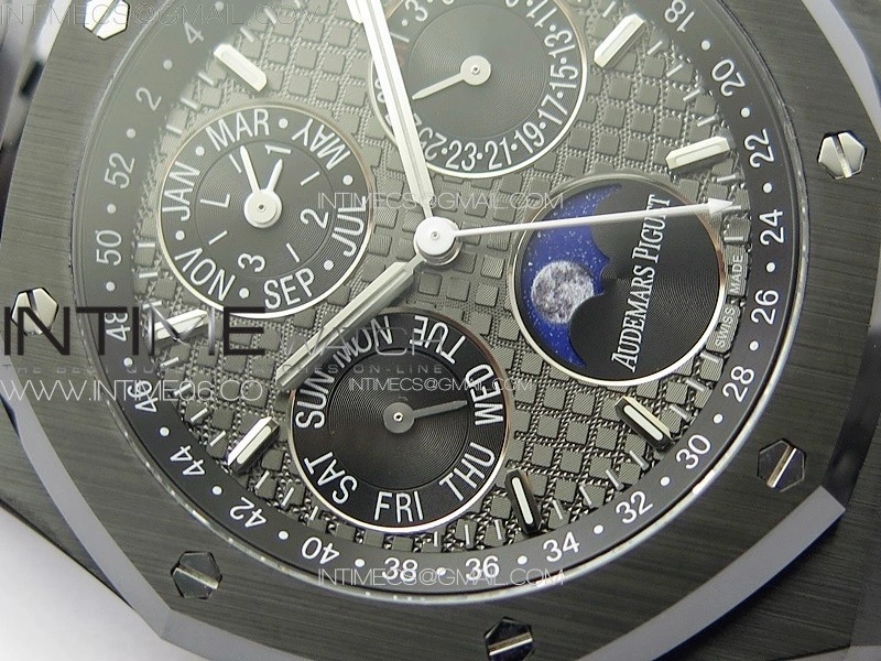 Royal Oak Perpetual Calendar 26579CE Black Ceramic APSF Best Edition on Black Ceramic Bracelet A5134 V3
