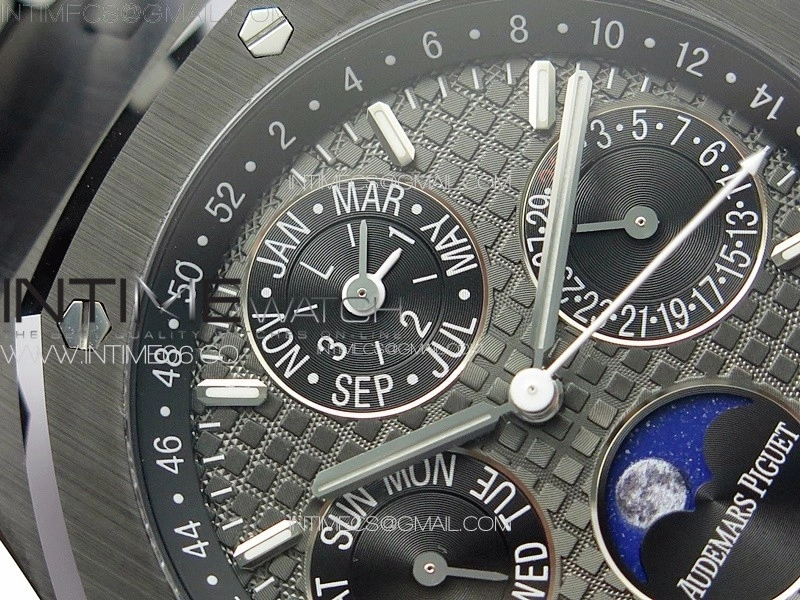 Royal Oak Perpetual Calendar 26579CE Black Ceramic APSF Best Edition on Black Ceramic Bracelet A5134 V3
