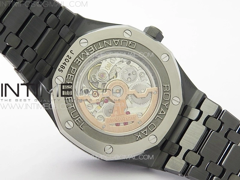 Royal Oak Perpetual Calendar 26579CE Black Ceramic APSF Best Edition on Black Ceramic Bracelet A5134 V3