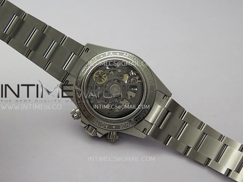 Daytona Arolla Challenge Carbon Bezel SS GETF Best Edition Skeleton Dial On SS Oyster Bracelet A4802