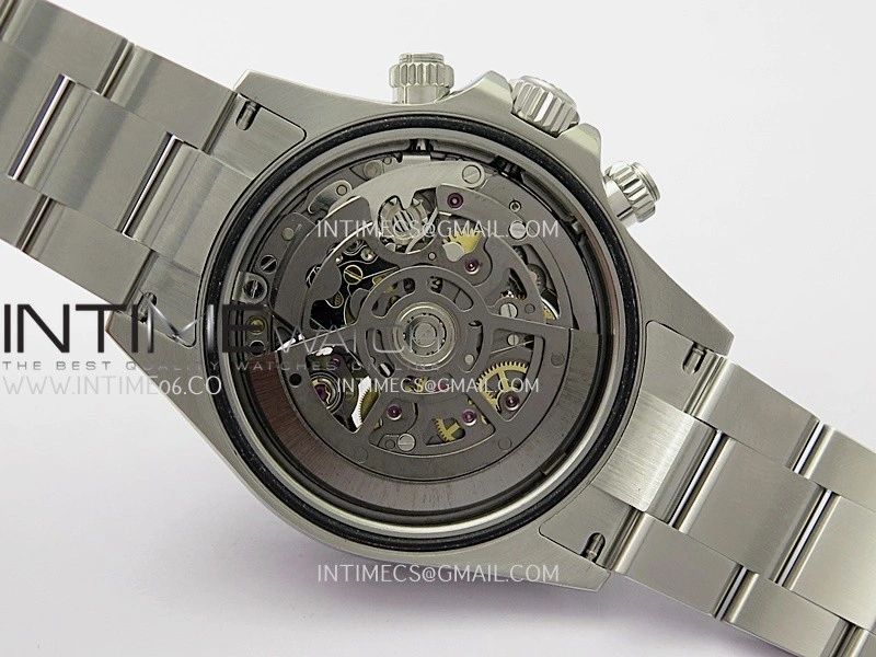 Daytona Arolla Challenge Carbon Bezel SS GETF Best Edition Skeleton Dial On SS Oyster Bracelet A4802