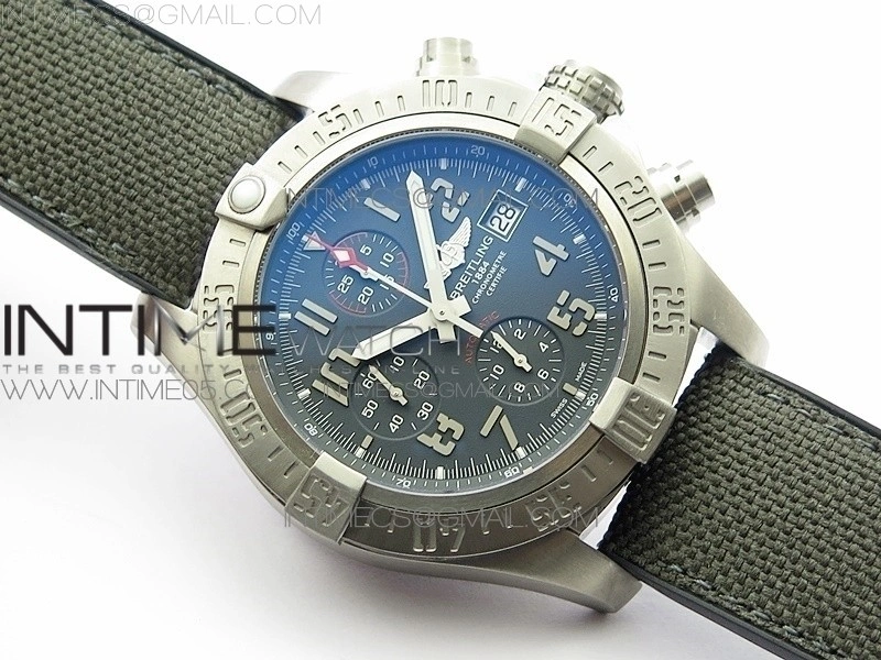 Avenger Bandit E1338310 Ti V9F 1:1 Best Edition Gray Dial on Gray Nylon Strap A7750