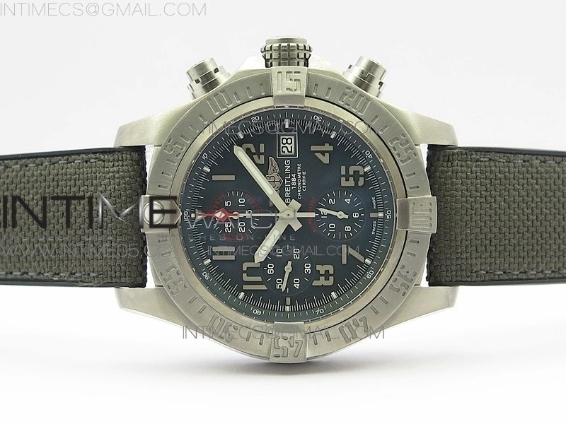 Avenger Bandit E1338310 Ti V9F 1:1 Best Edition Gray Dial on Gray Nylon Strap A7750