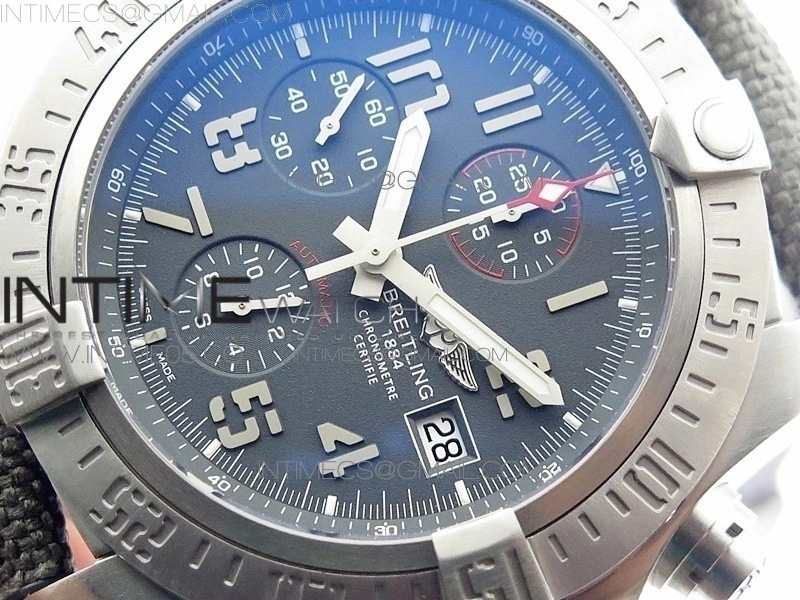 Avenger Bandit E1338310 Ti V9F 1:1 Best Edition Gray Dial on Gray Nylon Strap A7750