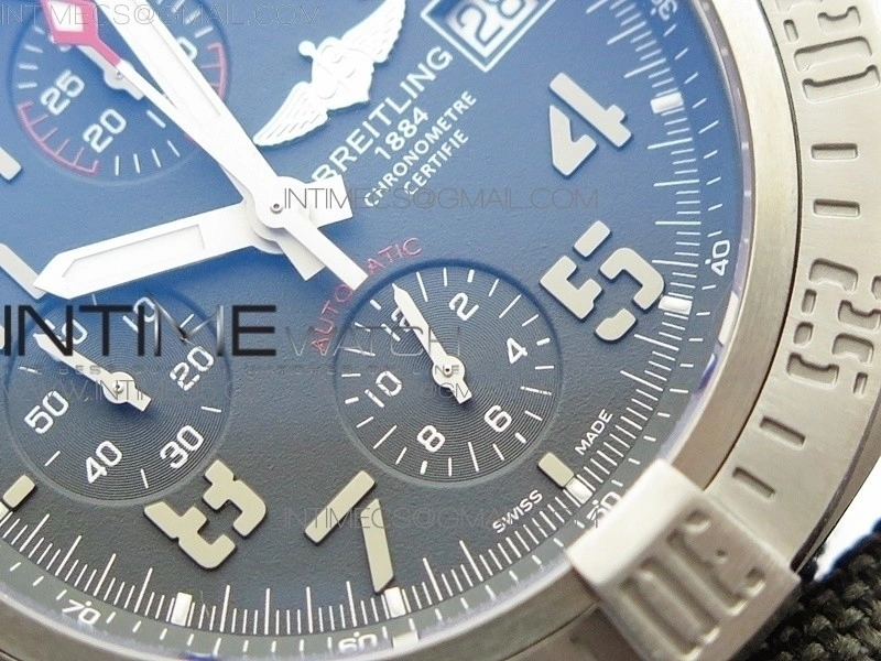 Avenger Bandit E1338310 Ti V9F 1:1 Best Edition Gray Dial on Gray Nylon Strap A7750