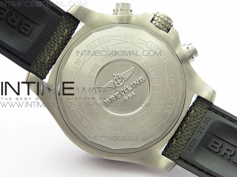 Avenger Bandit E1338310 Ti V9F 1:1 Best Edition Gray Dial on Gray Nylon Strap A7750