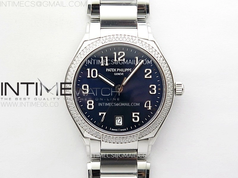 Twenty~4 7300 1200A SS PPF 1:1 Best Edition Blue Dial on SS Bracelet A324 Super Clone