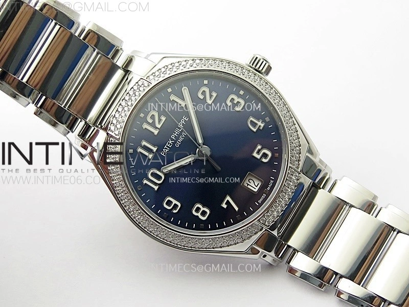Twenty~4 7300 1200A SS PPF 1:1 Best Edition Blue Dial on SS Bracelet A324 Super Clone