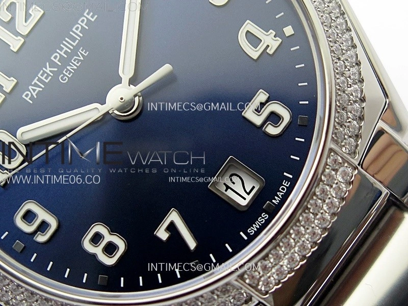Twenty~4 7300 1200A SS PPF 1:1 Best Edition Blue Dial on SS Bracelet A324 Super Clone