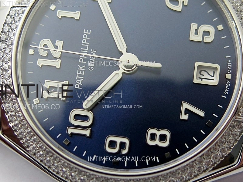 Twenty~4 7300 1200A SS PPF 1:1 Best Edition Blue Dial on SS Bracelet A324 Super Clone