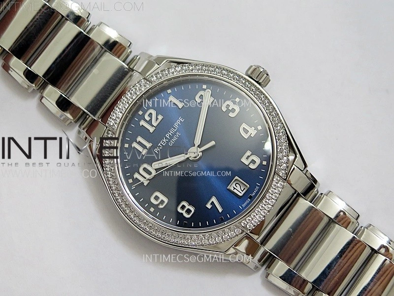 Twenty~4 7300 1200A SS PPF 1:1 Best Edition Blue Dial on SS Bracelet A324 Super Clone