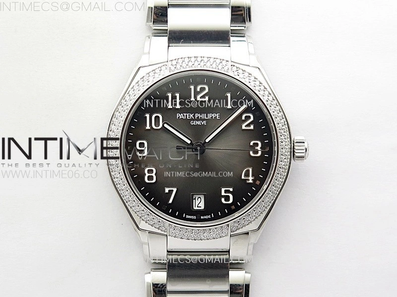 Twenty~4 7300 1200A SS PPF 1:1 Best Edition Gray Dial on SS Bracelet A324 Super Clone