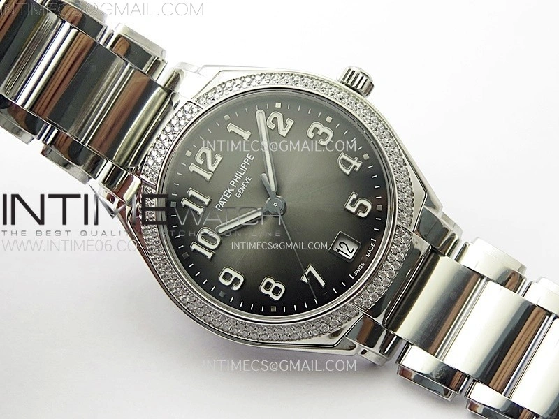 Twenty~4 7300 1200A SS PPF 1:1 Best Edition Gray Dial on SS Bracelet A324 Super Clone