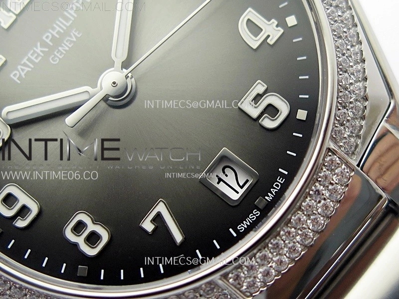 Twenty~4 7300 1200A SS PPF 1:1 Best Edition Gray Dial on SS Bracelet A324 Super Clone