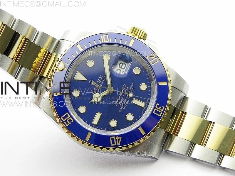 Submariner 116613LB 904L SS YG Case NTF 1:1 Best Edition Blue Dial On 904L Bracelet SA3135